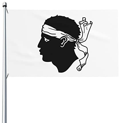 Drapeaux De Jardin Corse Drapeaux Décoratifs D'Extérieur Vintage Bannière De Jardin Pour Intérieurs Jardins Festivals 90X150 CM