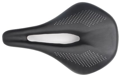 Sillín Ultraligero de Fibra for Bicicleta Carretera, MTB y montaña. Talla S. Ideal for Ciclismo, Trail Carreras. Asiento cómodo 143/155 cm(Black 155)
