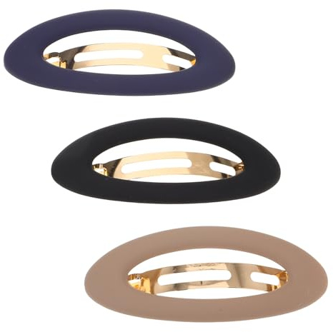 VALICLUD Fermagli per Chioma da Donna 3 Pezzi Mollette Francesi in Plastica Opaca Antiscivolo Clip Laterali Vintage in Plastica Accessori per Acconciature Quotidiane e Formali