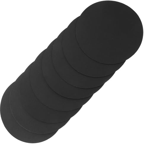 Didiseaon Cartulina para Pintar Mandalas Negra Redonda 15 Cm, 8 Piezas de Cartón Kraft para Dibujo y Proyectos DIY de Mandalas, Papel de Arte Artesanal para Manualidades
