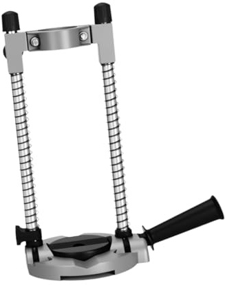 Soporte de Taladro Vertical Portátil, Guía de Taladro Multifuncional con Ajuste de 45°, Hierro Fundido de Aluminio para Perforación Precisión
