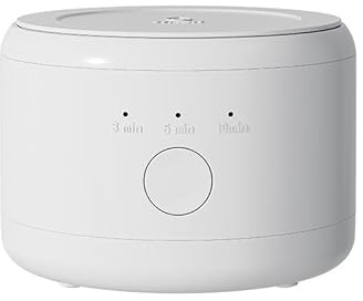 Pulitore a ultrasuoni per protesi dentarie da 50 kHz, portatile, con strumento di pulizia a batteria integrato, 200 ml, detergente dentale ad ultrasuoni per allineatori, guardie notturne, bretelle