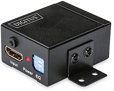 DIGITUS HDMI Repeater - Full HD bei 24 Hz - bis zu 35 m Reichweite - 3D Unterstützung - HDCP Durchleitung - kompaktes Gehäuse - schwarz