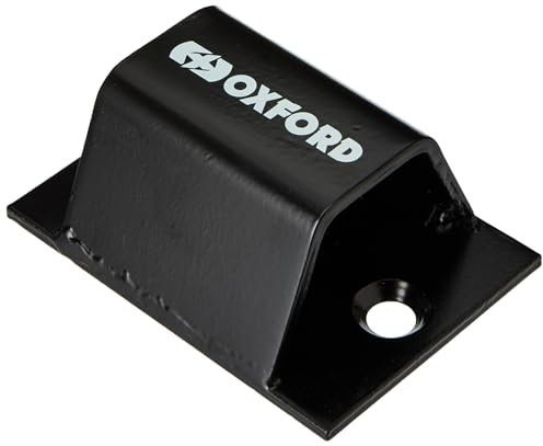 Oxford LK397 Brute Force Ground Anchor. Motorcycle Motorbike Bicycle Ebike Security/Wall Anchor, Black