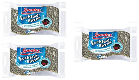 Spontex - Nettoyant vitrocéramique pour vitrocéramique et autres surfaces vitrifiantes - Avec surface nettoyante et abrasive