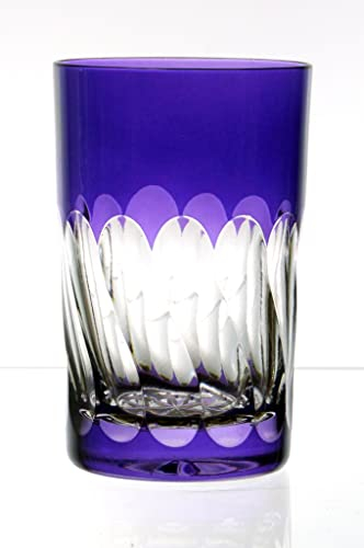 JUL Juego de 6 tazas de té turcas de cristal de plomo, diseño árabe marroquí
