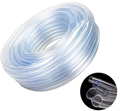 BBGS Schlauchtrommel Transparenter PVC-Wasserrohr, 50m Klar Schlauch, zum Lebensmittel Grade/Öl/Wasser/Kraftstoff Verstärkten Rohr (Size : 19mm*22mm)