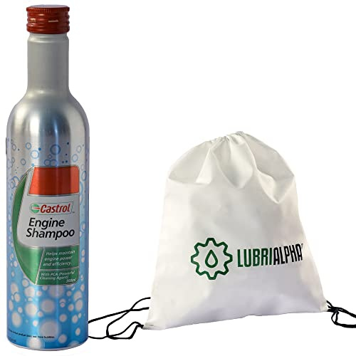 Aditivo Limpieza Aceite Motor Auto Cambio de Aceite lubricante Castrol Engine Shampoo con Bolsa Multiusos 3pz x 300ml