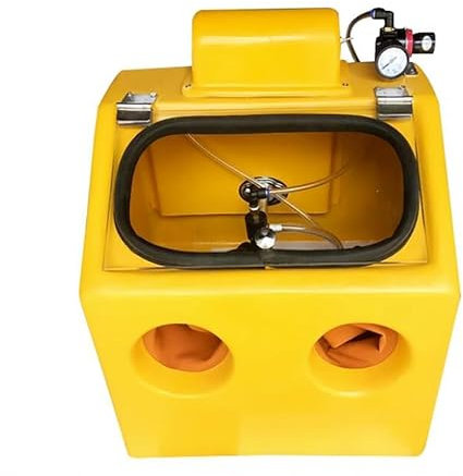 Jieotwice Sabbiatrice per Gioielli Macchina Manuale per Frantumazione di Braccialetti/Anelli ad Acqua per Gioielli In Oro/Argento(A)
