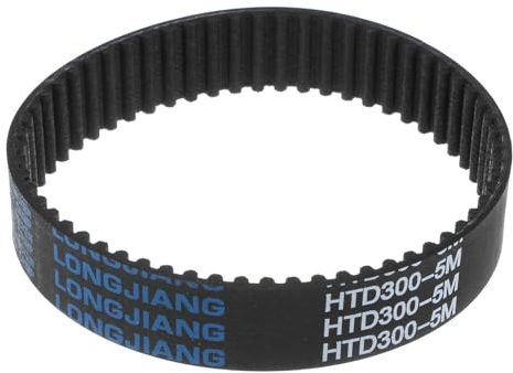 sourcing map HTD5M-300 Gummi Zahnriemen 60 Zähne Geschlossene Schleife Riemenscheibe Zahnriemen 20mm Breite, 300mm Umfang Synchronriemen Gummizahnriemen Keilriemen Antriebsriemen