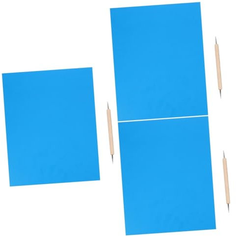EXCEART 3 Sets Wasserlösliches Kohlepapier Mit Prägung Kopierpapier Pergamentpapier Zum Nachzeichnen Einfach Zu Verwenden Für Malübertragungen 10 Stück * 3
