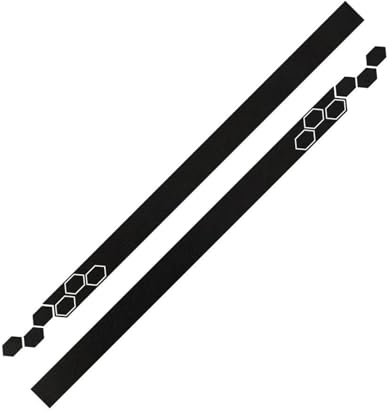 Minigonne Laterali Auto Per VW Per Golf 5 6 7 MK7 MK6 Per Passat B6 B7 B5 Per Polo 6R T5 Per Jetta 6 Per Touareg Per Bora Auto Car Door Adesivo A Strisce Lunghe Gonna Laterale ( Colore : Matt Black )