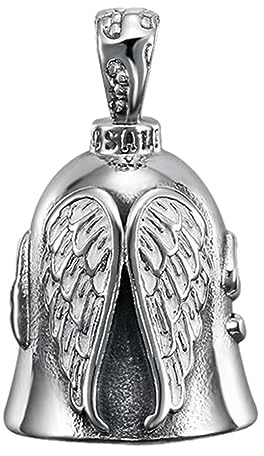 Birtern Bell Angel Motorcycle Biker Bell, Campanello O Portachiavi della Fortuna del Motociclista in Moto, Accessori Moto Portafortuna Ciondolo Regalo Moto per Motociclisti Uomo