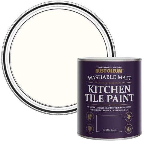 Rust-Oleum Pink water resistant Kitchen Tile Paint in Matt Finish - Sweet Nothing 750ml