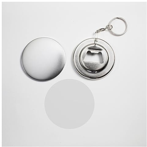 VCHICS Badge Button Parts, 100 pièces 2-1/4 58mm décapsuleur Porte-clés Bad Bouton Fournitures matériaux for Nouveau Fabricant de Boutons de Bad Professionnel for Button Making Machine