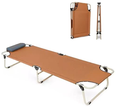 Reisebett Erwachsene Klappbar Doppellagiges 600D Oxford-Gewebe Bequem und Atmungsaktiv, Klappbett Camping Nimmt Keinen Platz EIN, Tragfähigkeit 150 kg