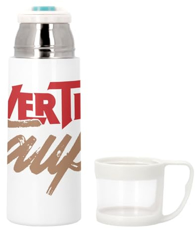 Bouteille thermo en Inox avec Tasse Intégrée - Over the Taupe Artist Art Pun Funny Painting - 350ml - Bouteille Isotherme