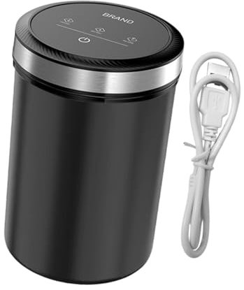 perfk Recipiente de café al vacío automático, Recipiente de Almacenamiento de Alimentos al vacío, Tarro Sellado al vacío con Prensa, contenedor de, Negro