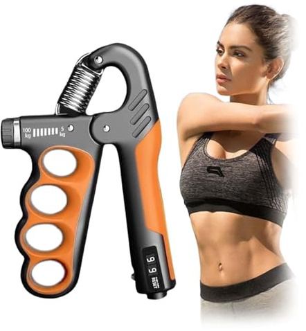 ZHYUAN Hand Grip Resistenza Regolabile 5-100kg,per allenare le mani, per allenare le dita, per allenamento muscolare, resistenza regolabile 5 – 100 kg
