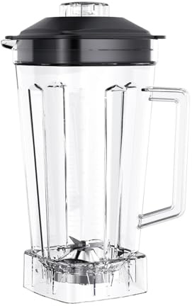 Pichet Carré De 2 L Avec Couvercle Et Lames Dentelées For Smoothies, Pièces De Rechange For Mixeur