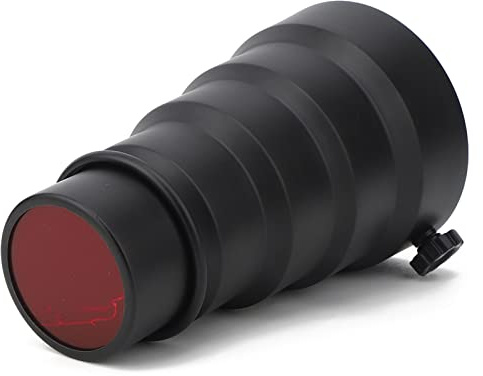 Akozon Kit Snoot Conico di Alta qualità con Torcia Elettrica Modificatore di Luce d'accento Fotografia Inferiore a 250 W - Crea Effetti di Luce Drammatici con 5 Colori