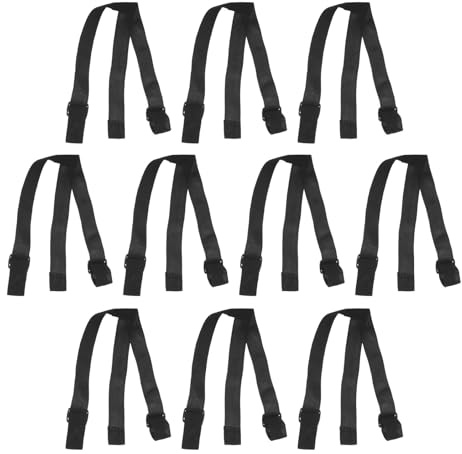 QUMIIRITY Set 10 Pezzi Cinghia Elastica Regolabile per Torcia Frontale, Fascia di Ricambio per Lampada Frontale in Materiale Morbido, Adatta per attività all’Aperto, Campeggio e