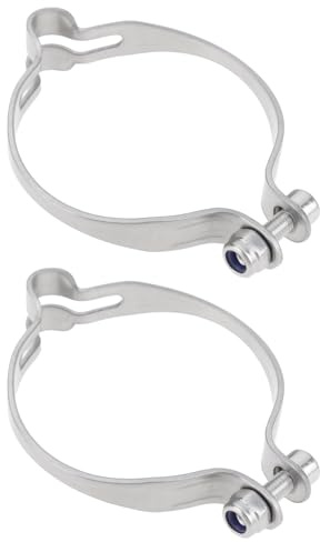 YINETTECH 2Pcs Bicycle Cable Clamp Stainless Steel Wire Fixed Ring Brake Line Clip for Organizing Bike Cables