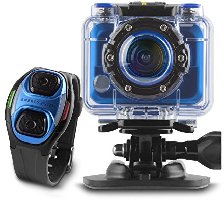 Energy Sistem Sport Cam Pro - Videocámara deportiva (Full HD 1080p, 30 fps, 5 MP, accesorios Pro pack, resistente al agua)