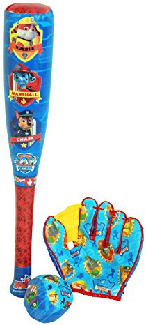 Paw Patrol Set Béisbol Patrulla Canina con Guante, Bate Y Pelota