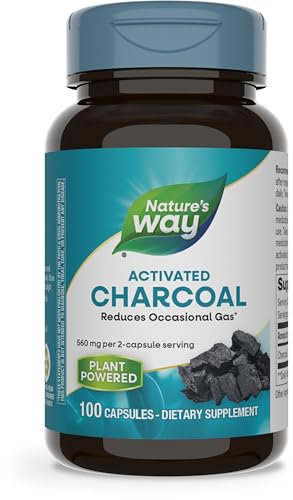 Nature's Way Activated Charcoal High Absorbency Supplement, 200 Count