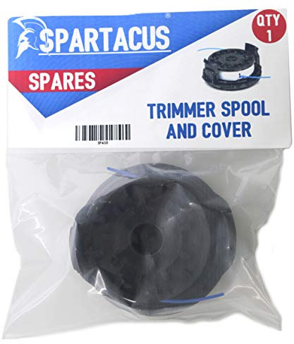 Spartacus SP435 Trimmer Spool & Line & Spool Cover Fits Qualcast GT2826