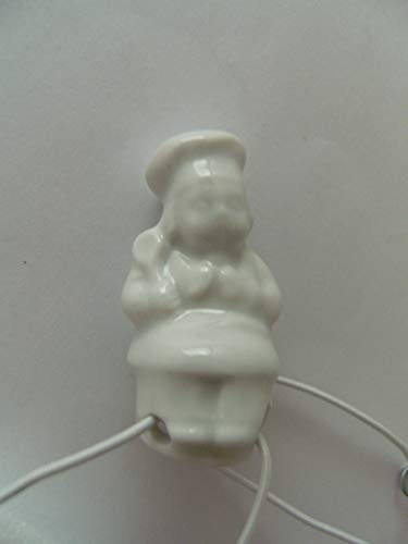 Lindner Porzellan Tropfenfänger Koch, weiß, für Kaffee- oder Teekannen, Figur Köche