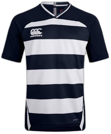 Canterbury Vapodri Evader - Camiseta de Rugby para Hombre, Not Applicable, Vapodri Evader Hooped, Hombre, Color Azul Marino, tamaño XX-Large