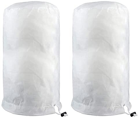 2 Piezas Manta Termica Plantas 140×200cm, Cubierta para Plantas Protección, Manta Termica para Plantas Invierno, Funda Plantas Bolsa, Protección Contra Heladas Tela No Tejida Protectores con Cierre
