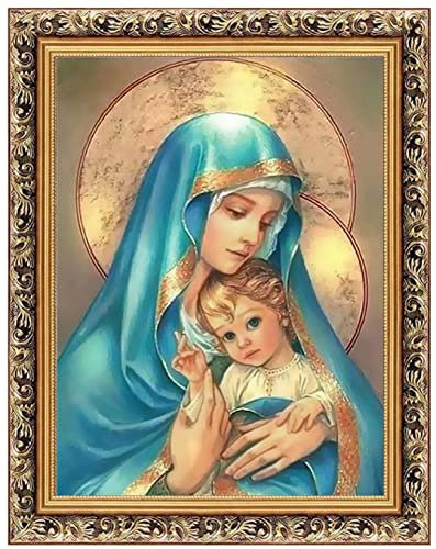 Mother Mary 5D DIY Diamond Painting Kits Full Drill Strass Stickerei Kunst Kreuzstich für Wanddekoration 30,5 x 40,6 cm Lustiges Geschenk (Bild #16)