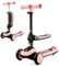 Kinderkraft HALLEY Monopattino Bambino, Triciclo bambini 1 anno, con 3 Ruote LED, Pieghevole, Manubrio regolabile in altezza, per Bambini 3-13 Anni, Carico Massimo 50 kg, Rosa