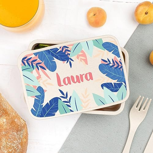Wanapix | Scatola da Pranzo per Bambini Personalizzato con Nome |Include Posate | Senza BPA |Portapranzo - Porta Merenda - Lunch Box| Scuola/Asilo | 700 ml | Koala