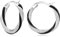 HEEYA Twisted Creolen Ohrringe in Sterling Silber 925 mit 18K Vergoldung und AAAAA Zirkonia - Hypoallergen für Frauen in Silber/Rose Gold/Gold/Blau/Weiß/Schwarz/Rot, 22MM
