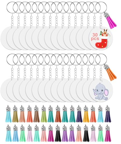 LEWITORS Lot de 150 porte-clés vierges pour sublimation, transfert de chaleur, porte-clés en vrac, ornements pour bricolage, fabrication de