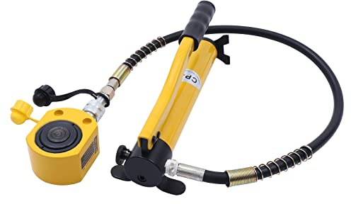 Generic Hydraulik-Wagenheber, 20T 1,26-Zoll-Hub-Mini-Hydraulik-Wagenheber mit niedrigem Profil und manueller hydraulischer Handpumpe CP-180, mehrteiliger hydraulischer Ram-Zylinder-Wagenheber