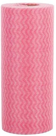 Lot De 1rouleaux De 50 Chiffons De Nettoyage Jetables Réutilisables Pour Cuisine, Vaisselle Et Vaisselle Chiffons Jetables Tout Usage - Lingettes Réutilisables Pour Cuisine (Red, Taille unique)
