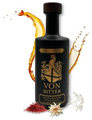 VON Bitter Flüssigferment 350ml mit lebenden Bakterienstämmen Vegan – Natürlicher Komplex Bitterstoffe, Kräuter & Darmbakterien – Darm Laktobazillen & Bifidobakterien – Made in Germany