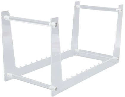 Abnehmbarer, vielseitiger Plattenständer aus Acryl, 34,9 x 16,5 x 19,1 cm, Schallplatten-Aufbewahrungsregal, Organizer für Bücher, Zeitschriften, Akten