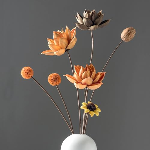 Dosenstek Handgefertigtes Trockenblumen-Set mit Naturmaterialien | Für Zuhause, Büro & Events – Moderne & rustikale Dekoration, DIY-Selbstassemblierung, Ikebana GH5017