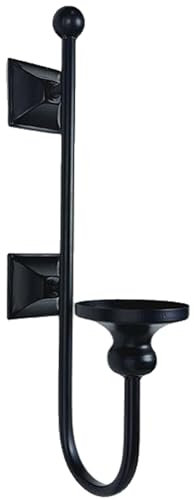 Cammeciso L bilden Wandsäule Kerzenhalter,Wandkerzenhalter Optik aus Metall,WandKerzeTeelicht,Dezente Eleganz,Korrosionsbeständig,für Hochzeitsfeier Home Decoration Kamin Mantel Dekoration