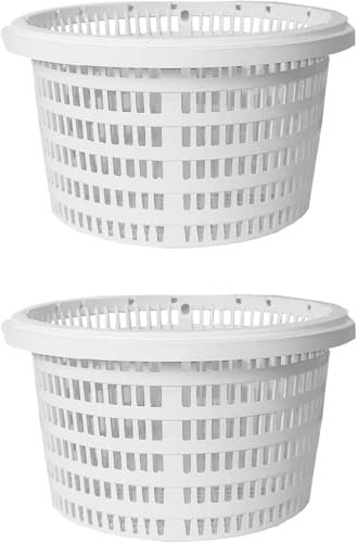 CGACCSD 2 Piezas Skimmer Standar Cesta Filtro Piscina Repuesto, 19cm Cestillo Skimmer para Piscina Cesta De Filtro con Asa, Colador Duradera, Reutilizable Cesta Skimmer