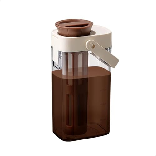 watchget Cold Brew Coffee Maker, 1000ml/35oz Iced Tea and Coffee Brewer with Removable 350 Mesh Filter, Portable Space-saving and Airtight Seal Pitcher for Home and Garden
