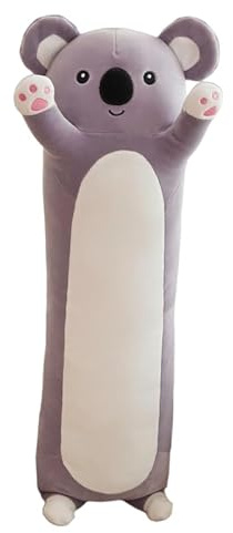 Xiyocadt Süße Panda Plüschtier Katze Kissen Kuscheltier Schlafkissen Wurfkissen Super weiche Stofftier Spielzeug Sofakissen Seitenschläferkissen Zimmer Deko (110cm,Koala)