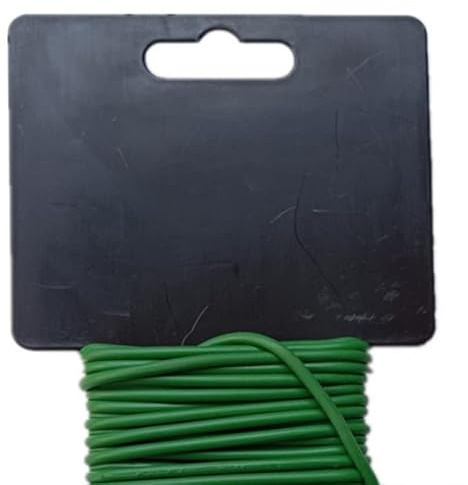 Tnfeeon Garden Twine & Twist Ties Iron Wire For Garden Support Floral Arrangement Branch Fixing Twine Ties Indoor Plants Twist Tie Plant Cable 20m Plastic Coated Plant Wire Nan (2.8MM*20 M)