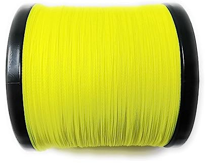 Hilo de Pescar 4 Hilos PE línea de Pesca Trenzada 18-88LB multifilamento Suave línea de Pesca súper Duradera Equipo de Pesca(Yellow,3000m-6.0-0.400mm)